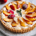 White Peach Mascarpone Tart