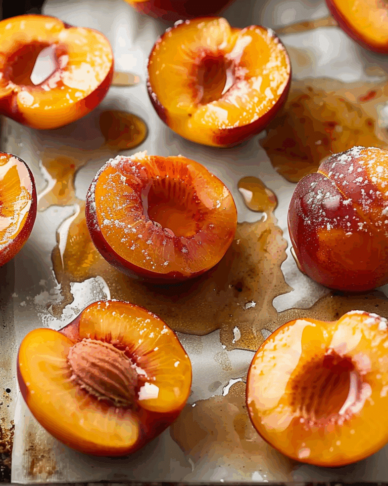 Baked Nectarines with Cinnamon Honey Sauce