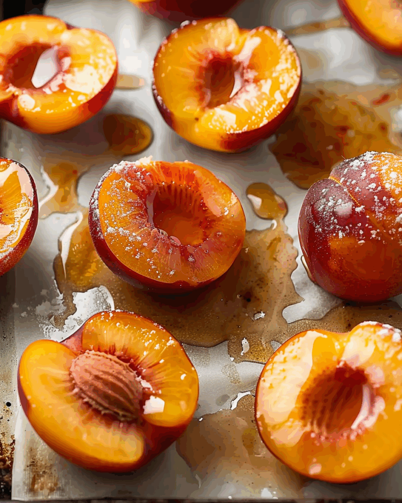 Baked Nectarines with Cinnamon Honey Sauce
