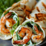 Grilled Shrimp Caesar Wraps