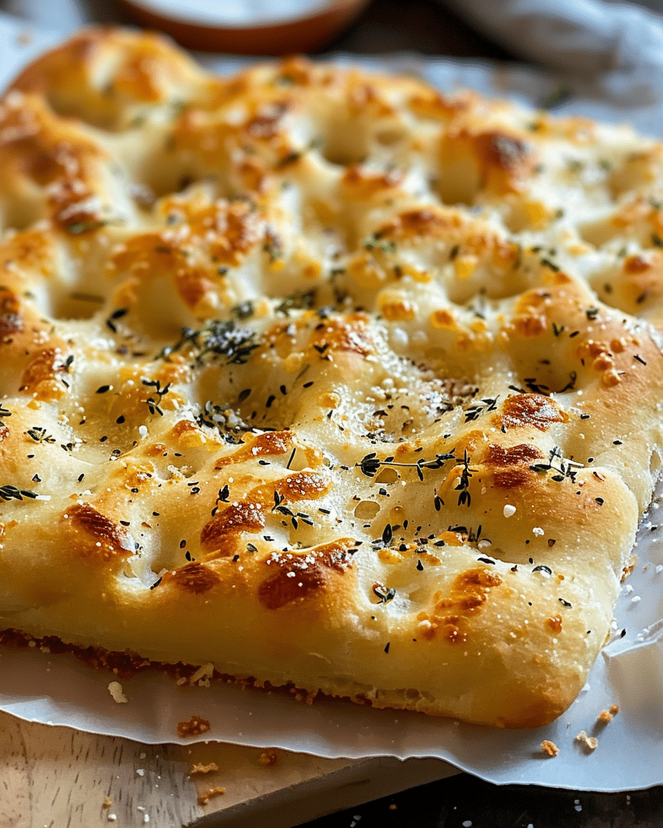 Garlic Parmesan Focaccia Bread