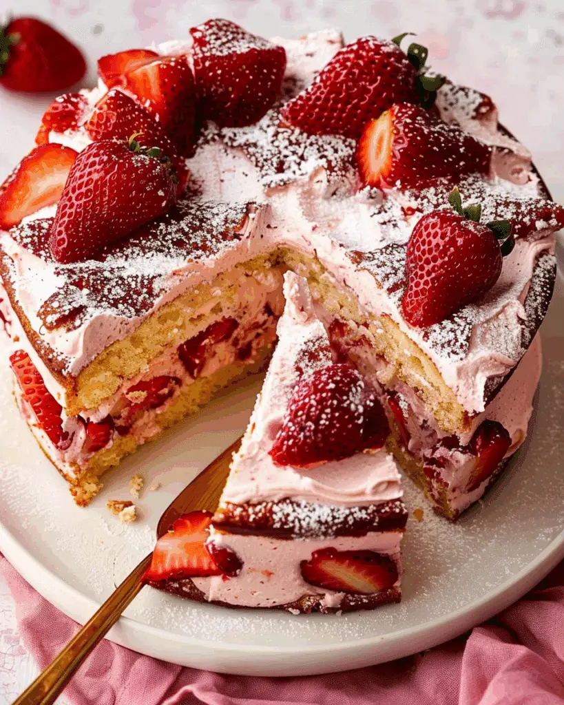 Easy Strawberry Cake