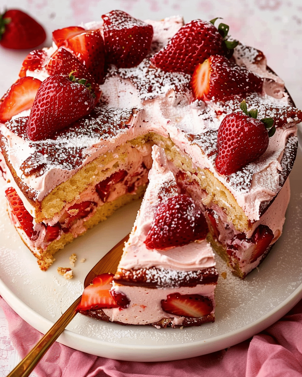 Easy Strawberry Cake
