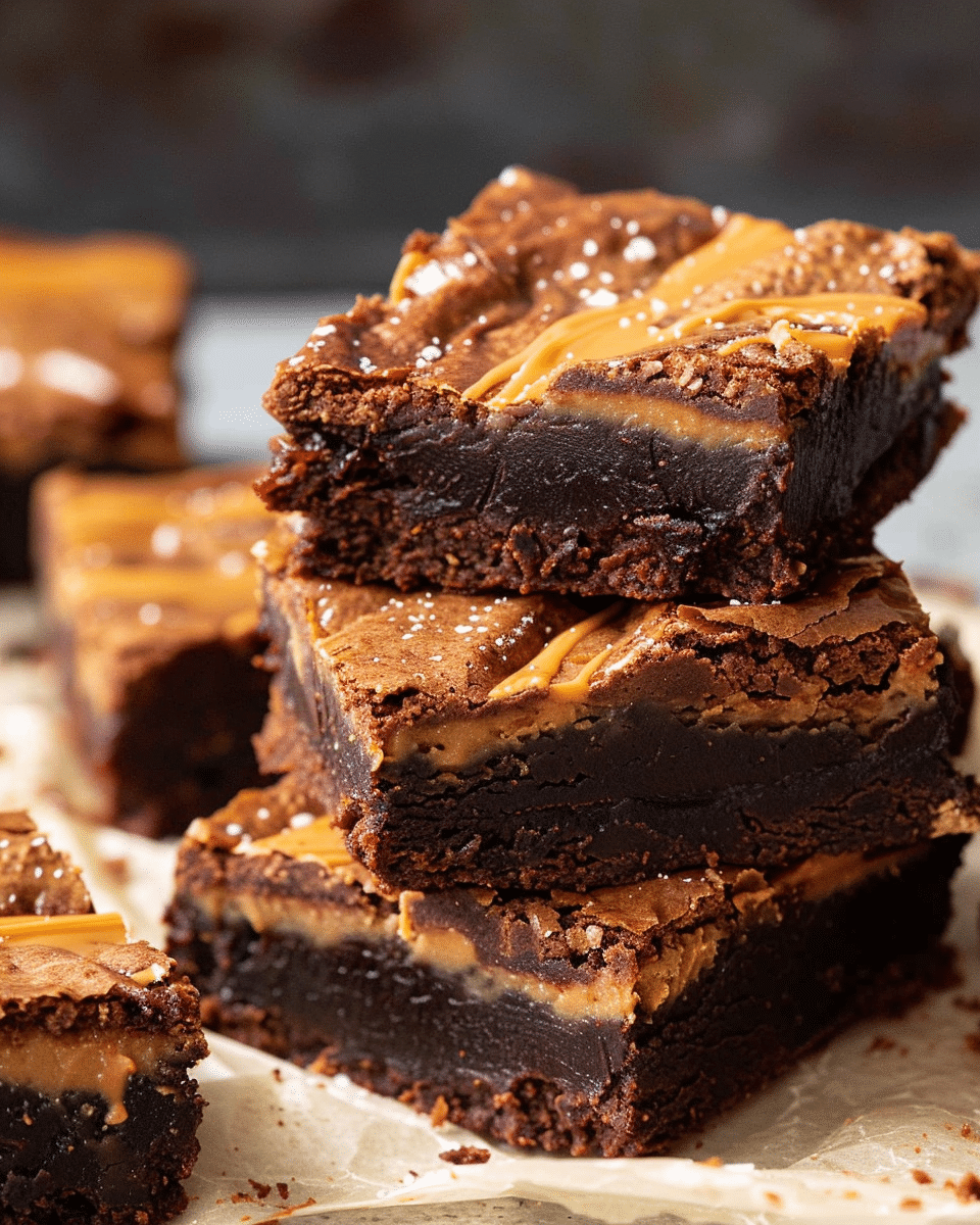 Peanut Butter Stuffed Brownies