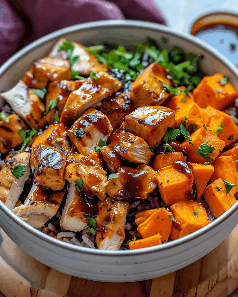 BBQ Chicken Sweet Potato Bowl