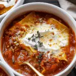 Comforting Vegetarian Lasagna Soup Recipe