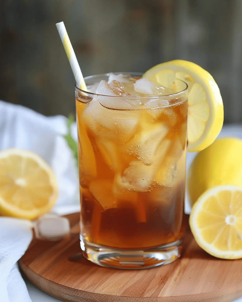 Lemon Vanilla Black Tea Iced Tea