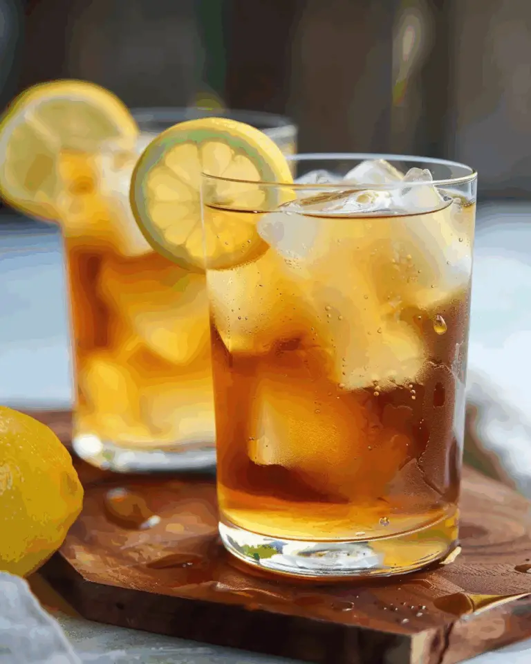 Lemon Vanilla Black Tea Iced Tea
