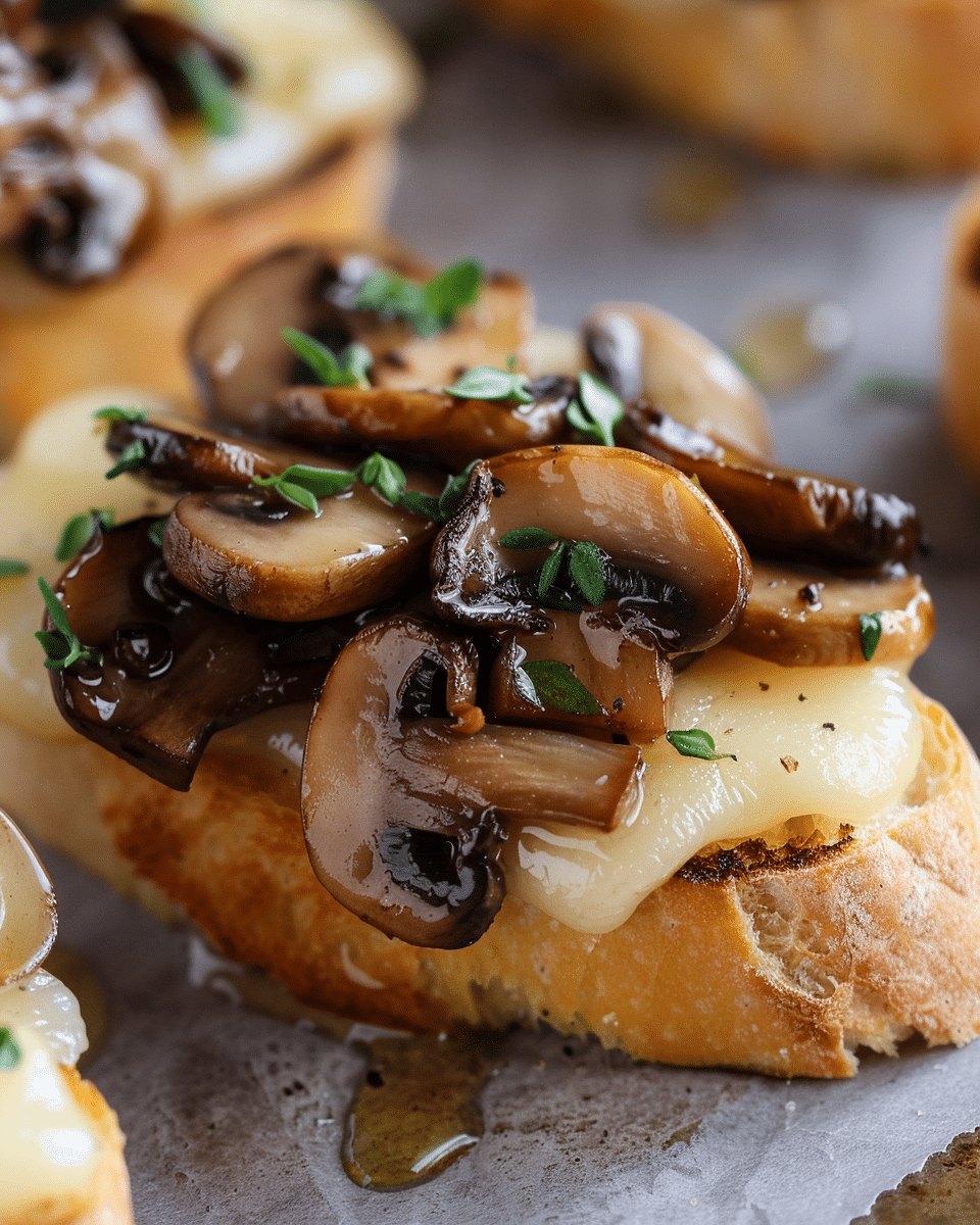 Mushroom & Brie Crostini