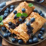 Air Fryer Blueberry Chimichangas