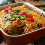Baked Beef Chiles Rellenos Cecake