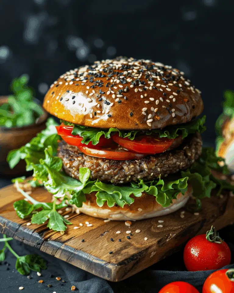Beef and Bulgur Wheat Cheeseburger