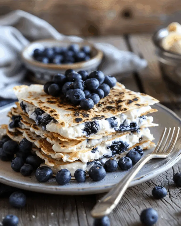 Blueberry Breakfast Quesadilla
