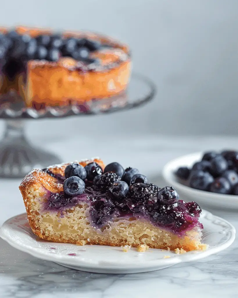 Blueberry Upside Down Cake
