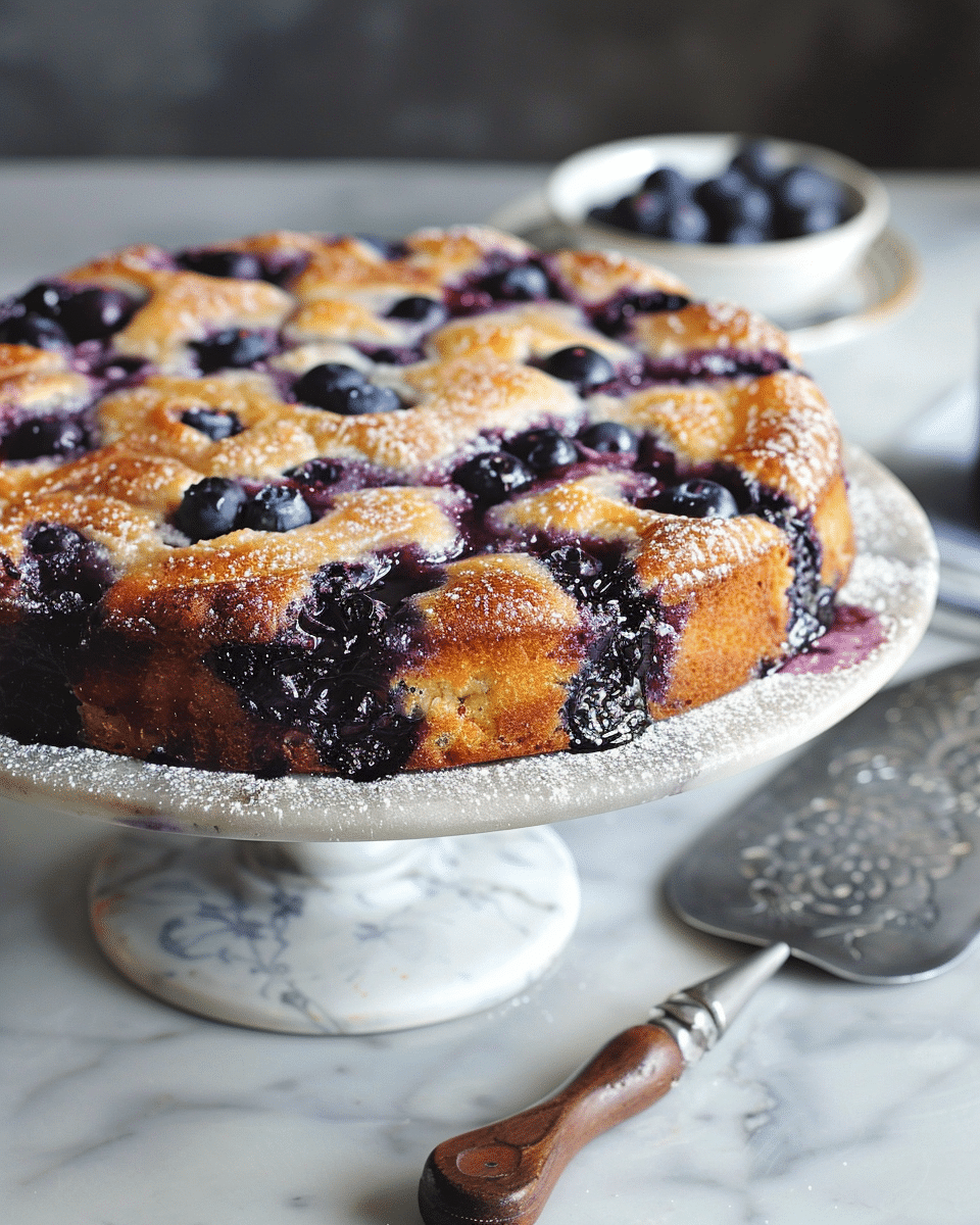 Blueberry Upside Down Cake