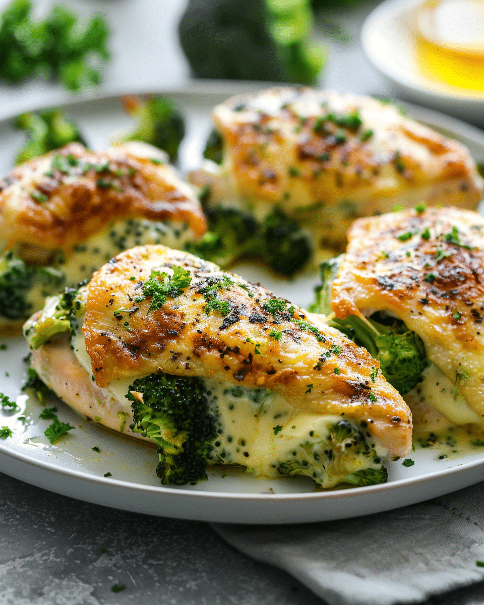 Broccoli Cheese Stuffed Chicken Recipe