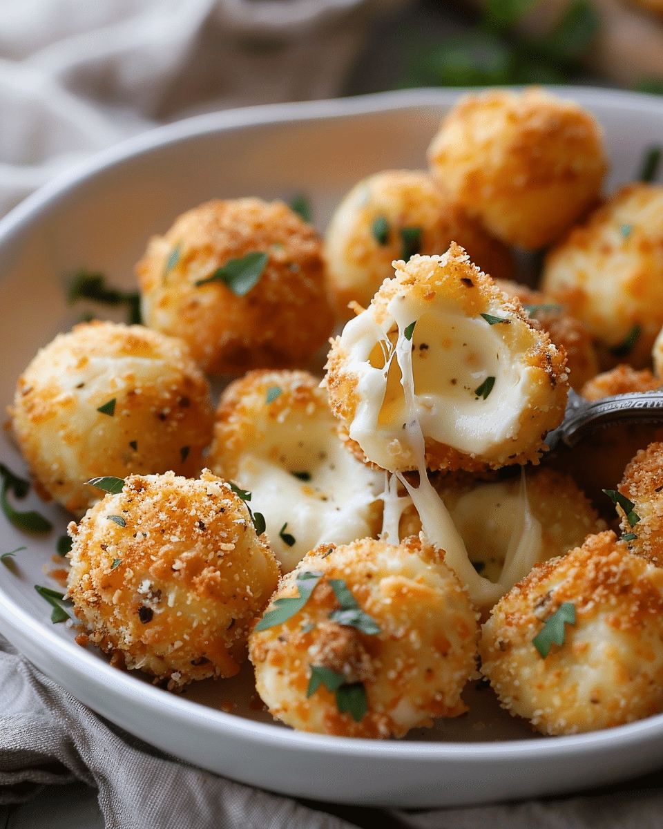 Cheesy Parmesan Mozzarella Bites