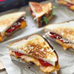 Buffalo Chicken Pizza Grilled Cheese
