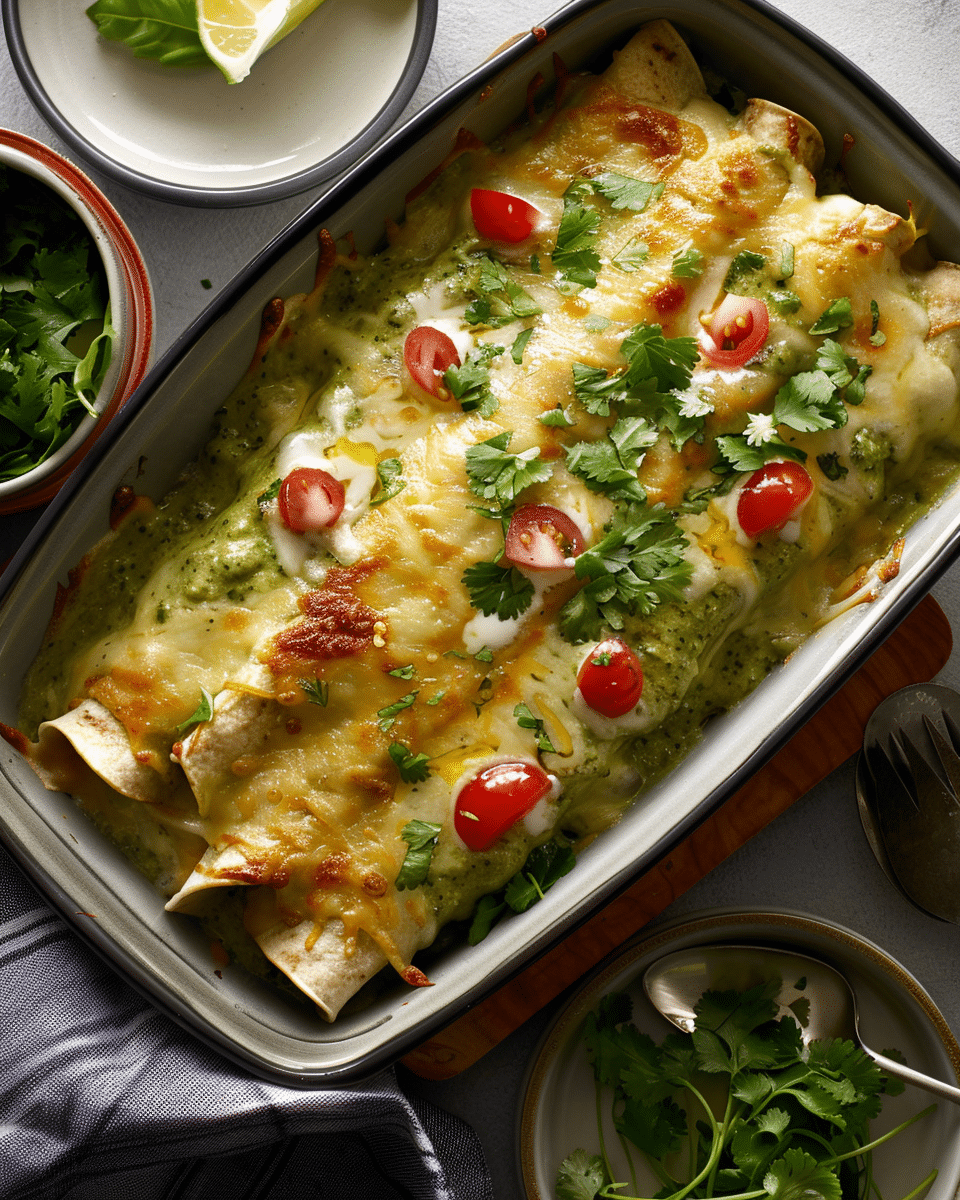 Chicken Enchiladas with Green Sauce Recipe