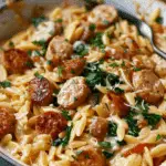 Creamy Chicken Sausage Orzo