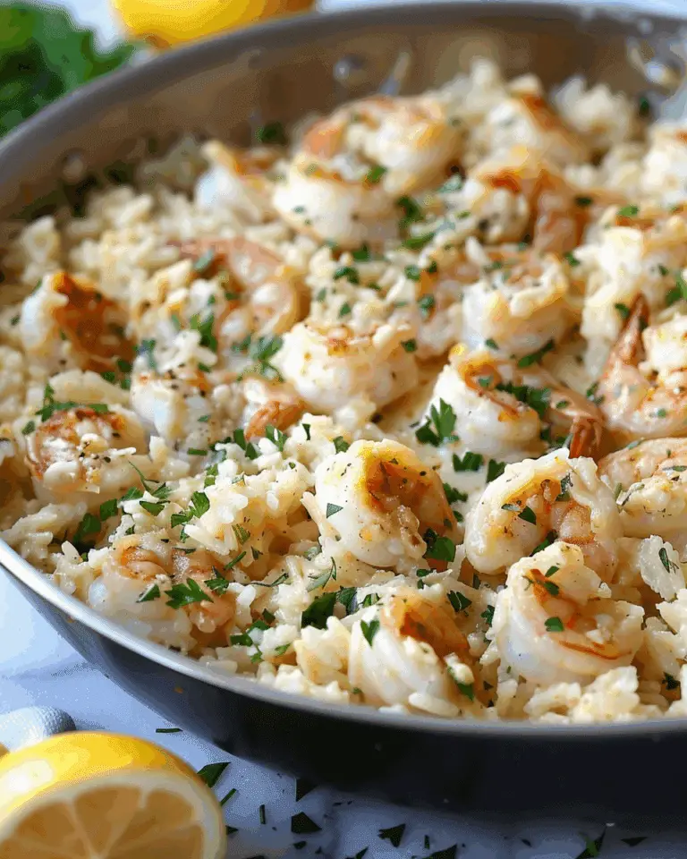 Creamy Chicken Scampi with Garlic Parmesan Rice