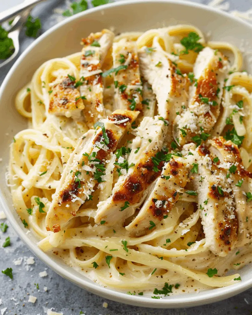 Creamy Garlic Parmesan Chicken Pasta