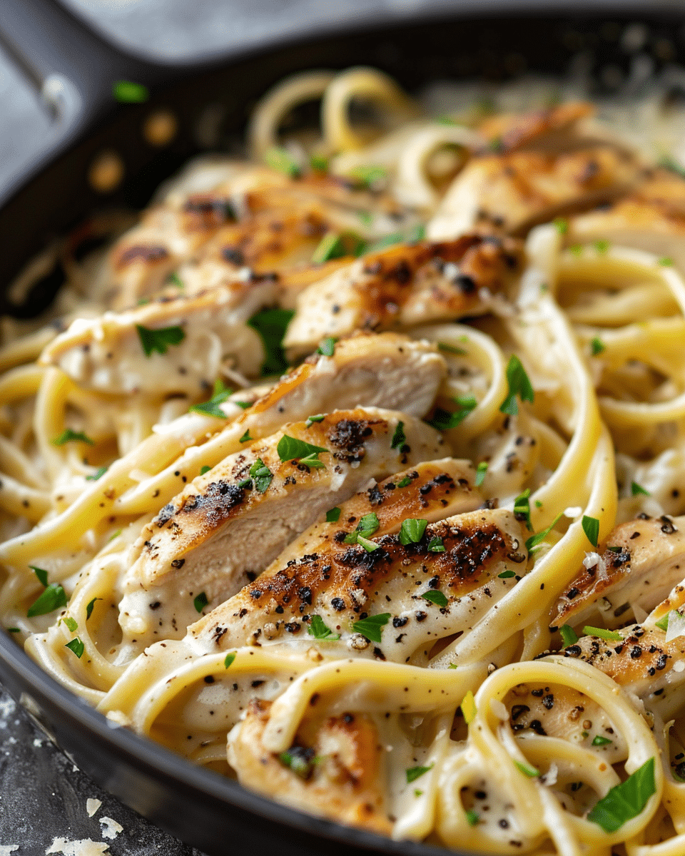 Creamy Garlic Parmesan Chicken Pasta