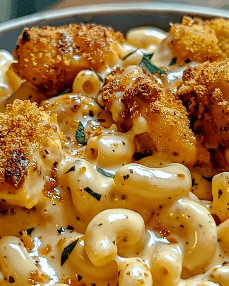 Creamy Honey Pepper Chicken Mac and Cheese