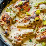 Creamy Pepperoncini Chicken Skillet