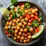 Crispy Chili Lime Chickpea Salad