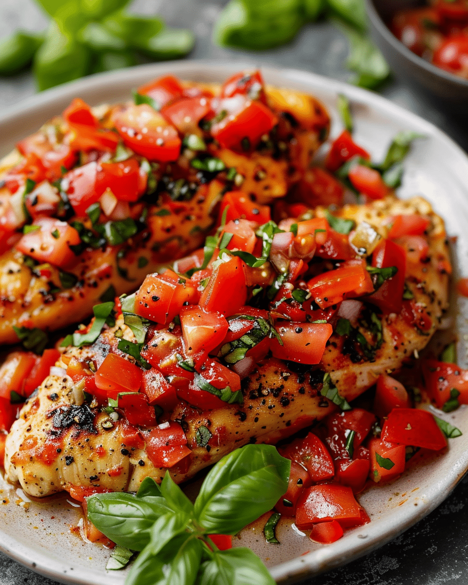 Easy Bruschetta Chicken