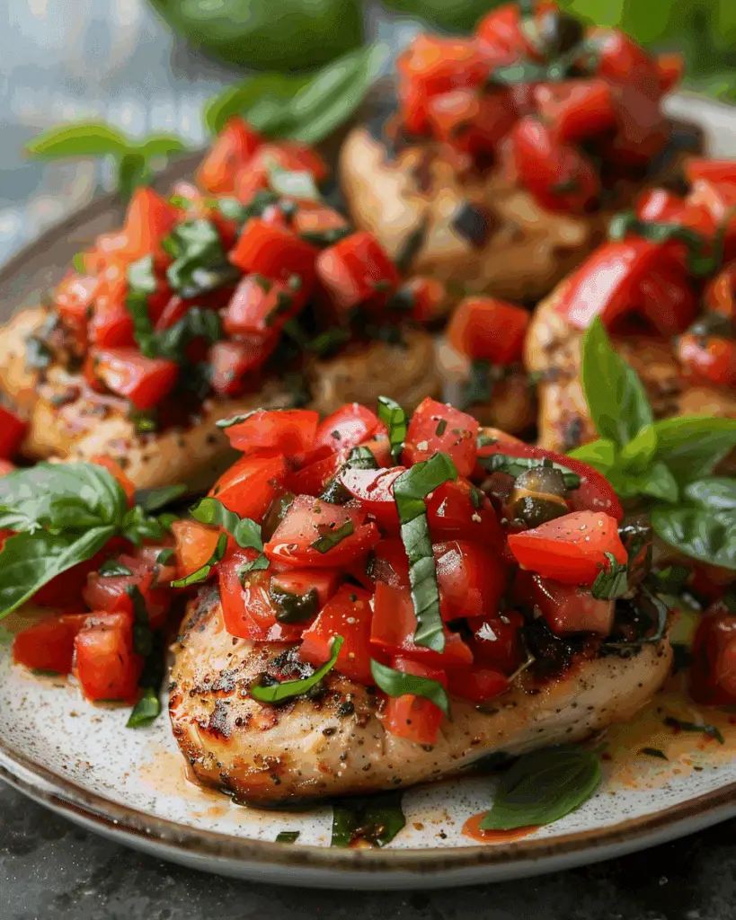 Easy Bruschetta Chicken