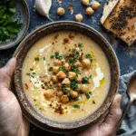 Easy Garlic Chickpea Soup