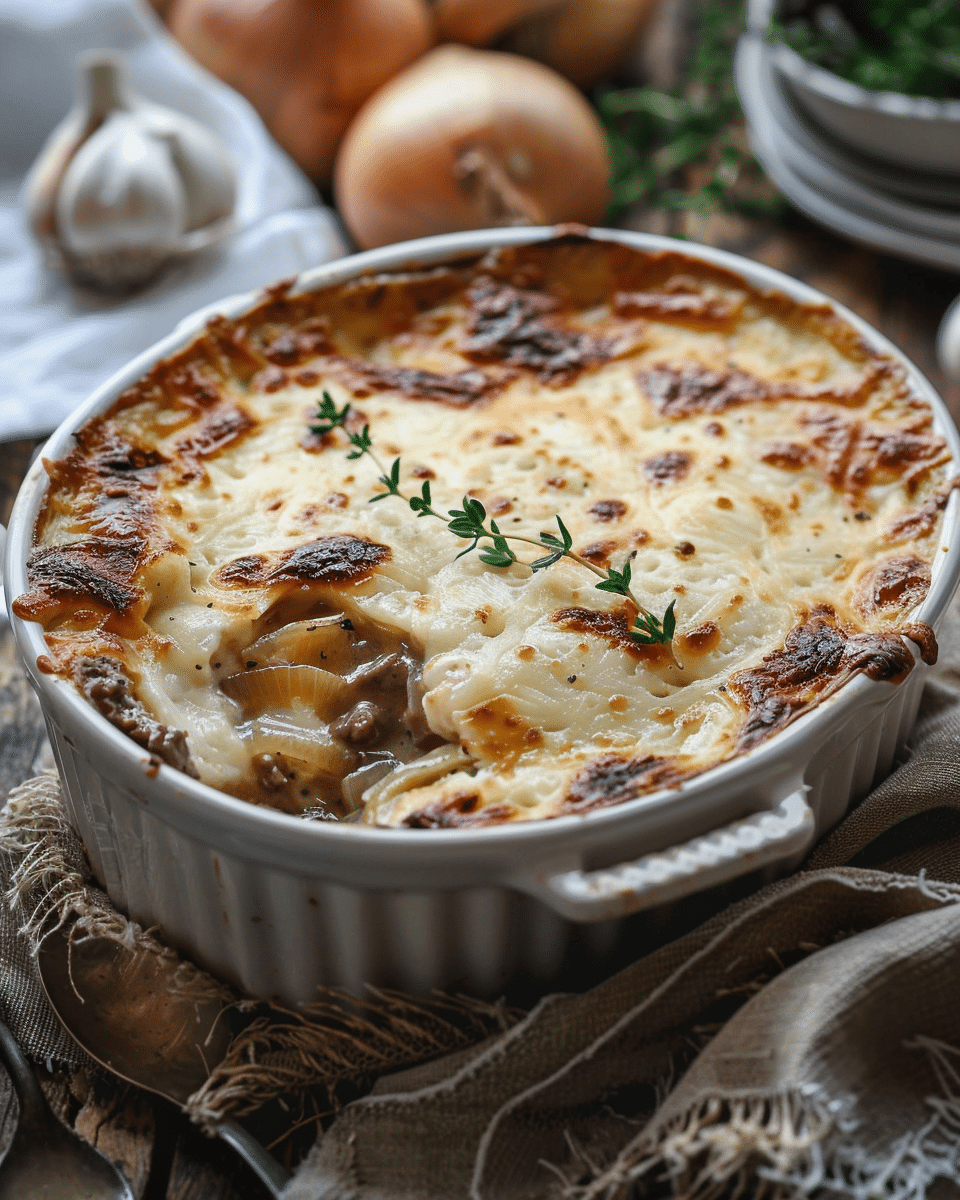 French Onion Beef Casserole Recipe