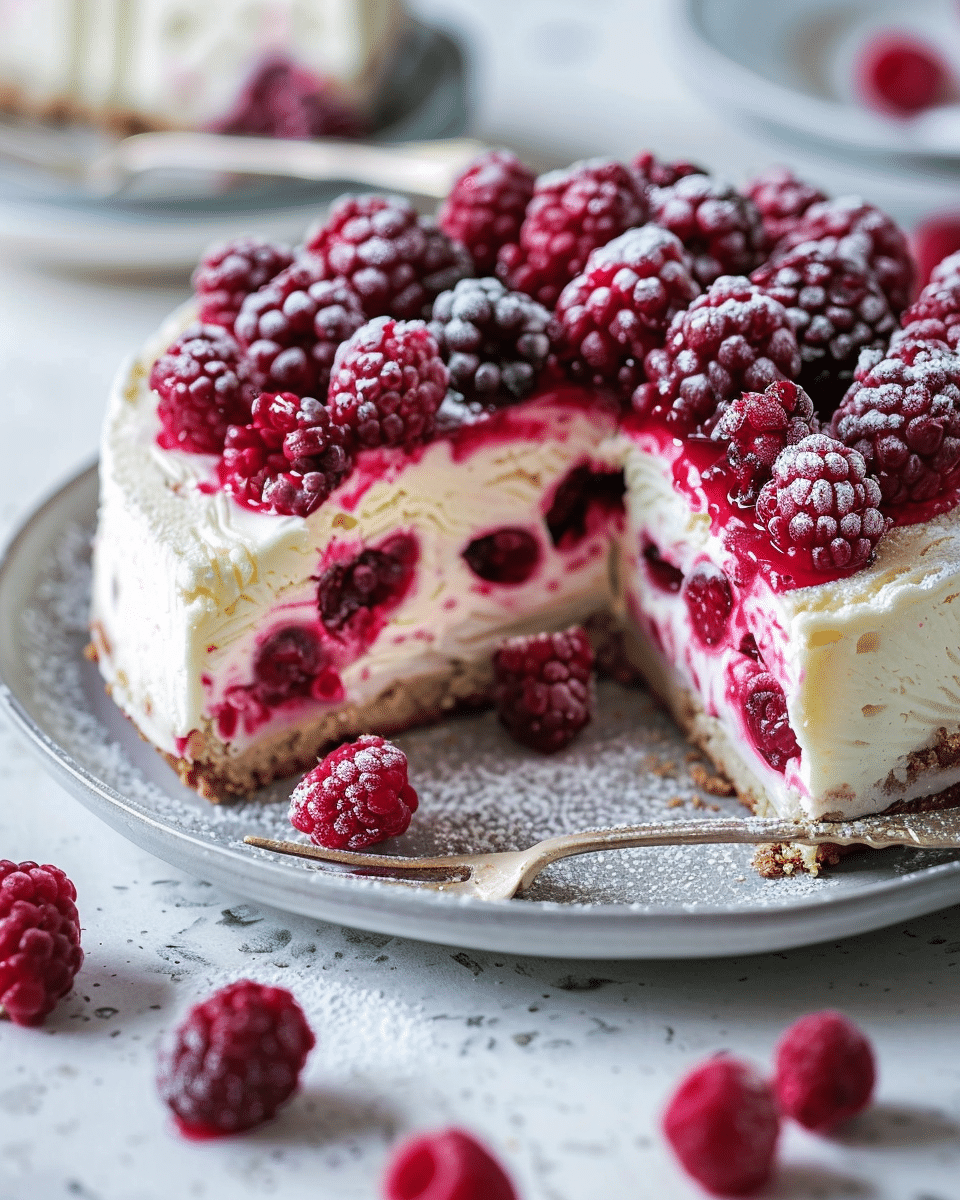 Gâteau De Glacière Aux Baies Sans Cuisson