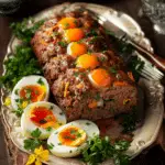 German Meatloaf with Hard-Boiled Eggs