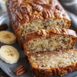 Greek Yogurt Banana Bread with Brown Sugar Pecan Glaze Recipe