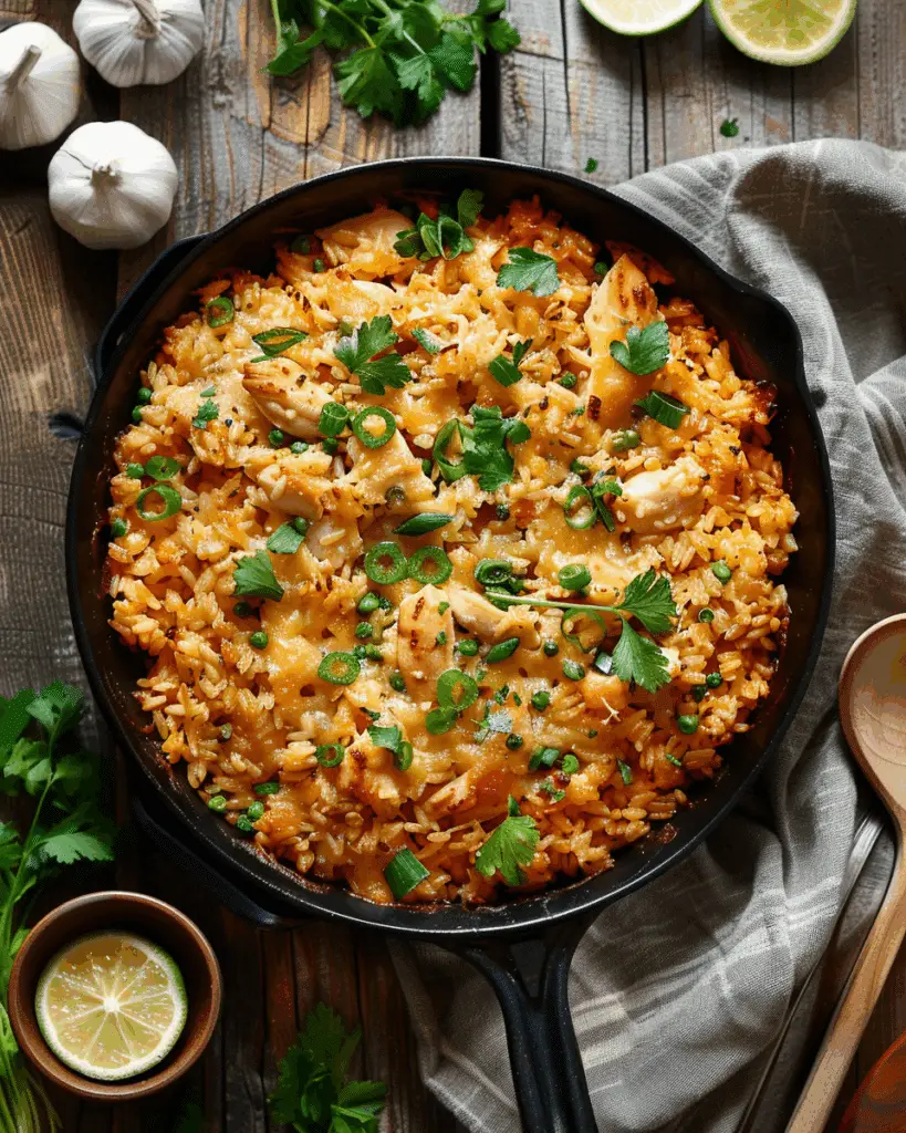 Green Chile Chicken and Rice Casserole