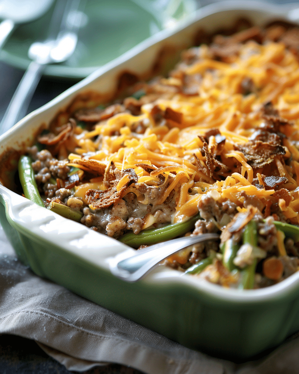 Hamburger Green Bean Casserole