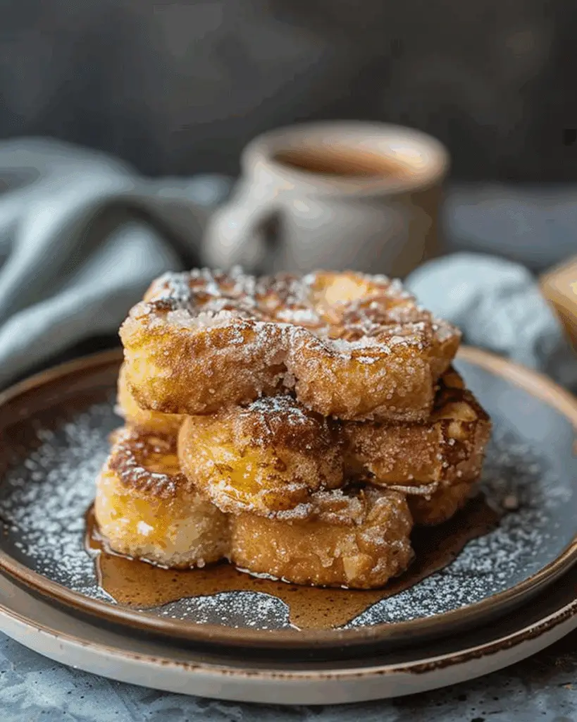 Hawaiian Roll French Toast with Cinnamon Sugar