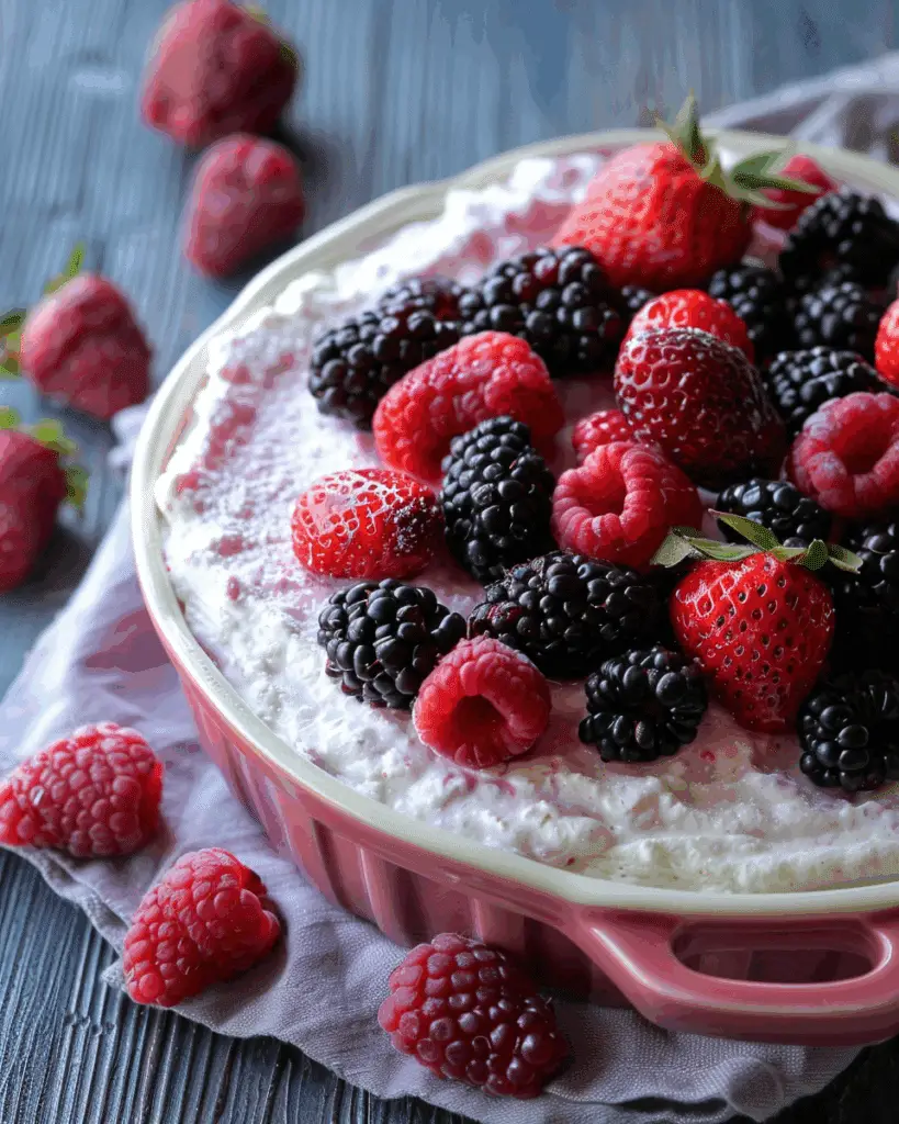 High Protein Triple Berry Bake