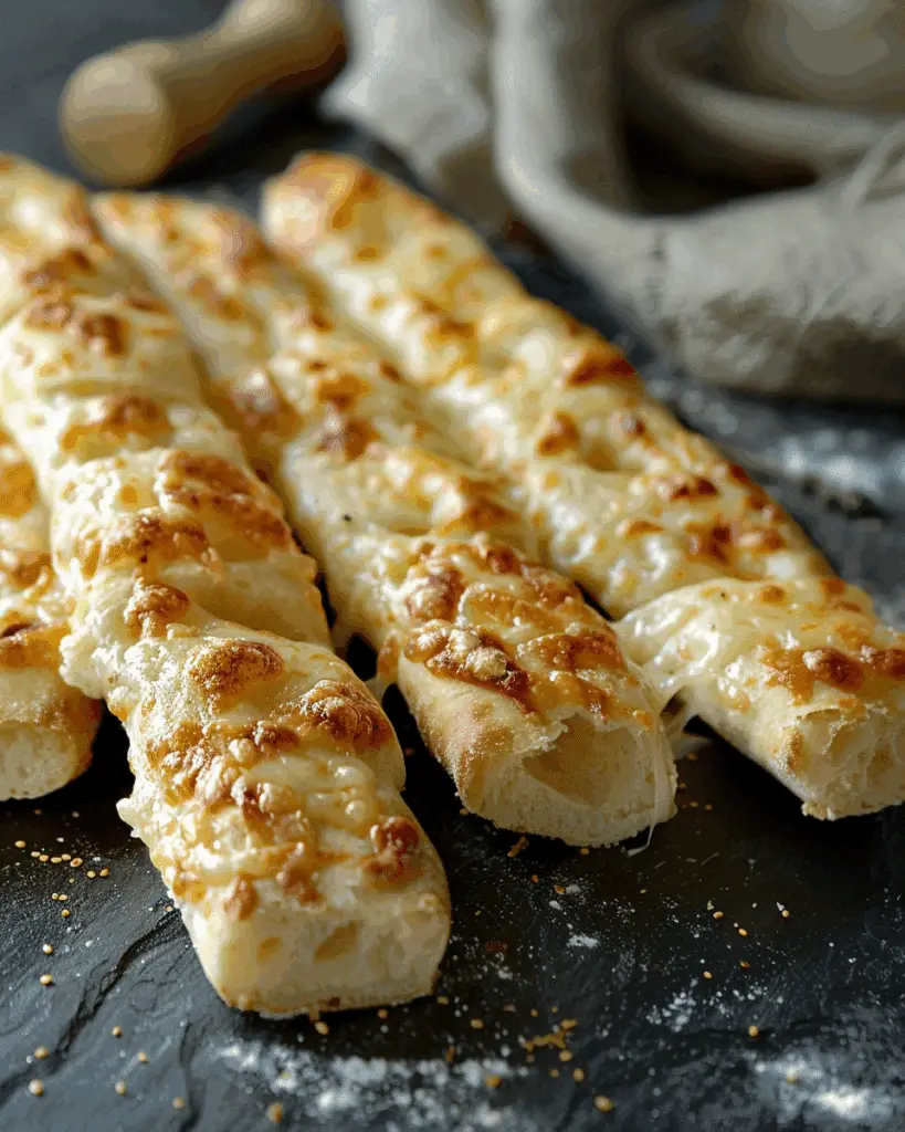 Homemade Cheesy Breadsticks