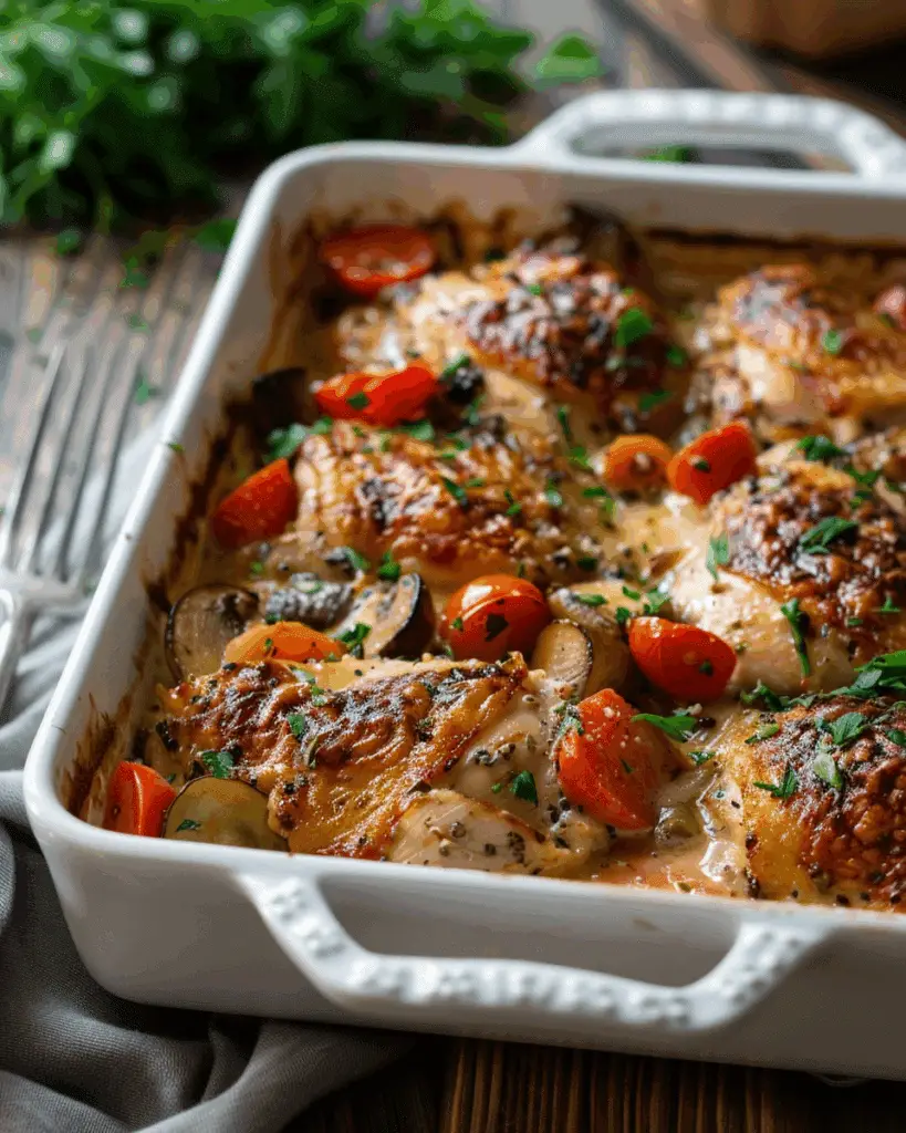 Italian Dressing Chicken and Veggie Bake