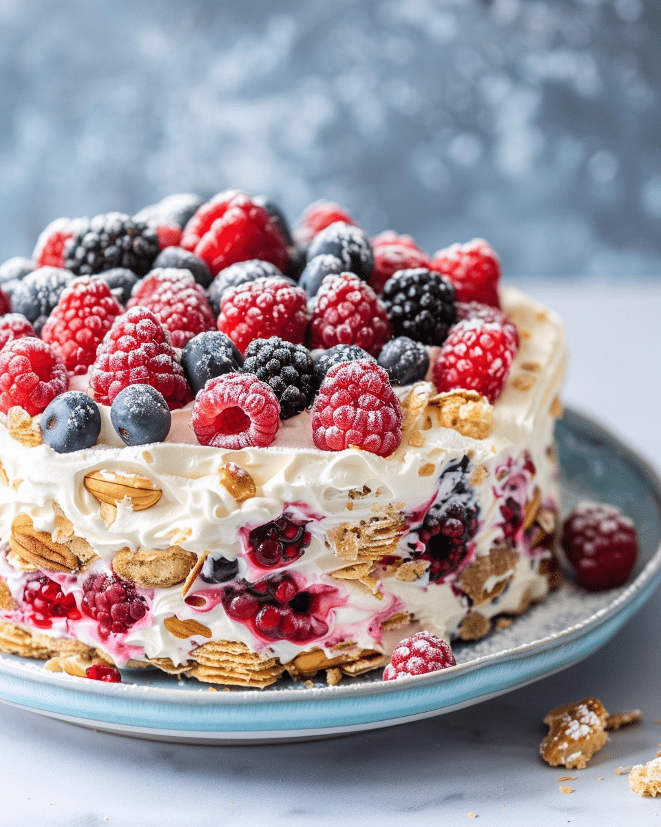 No-Bake Berry Icebox Cake