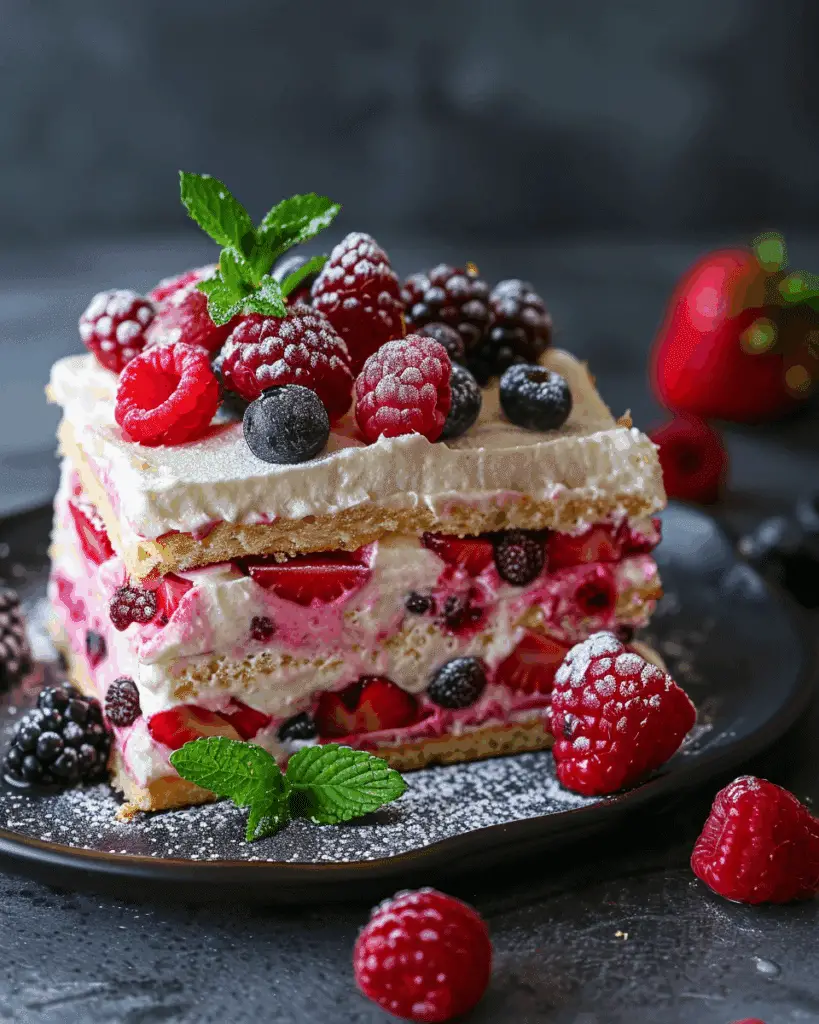 No-Bake Berry Icebox Cake