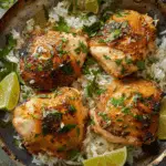 Spiced Coconut Basil Chicken with Rice