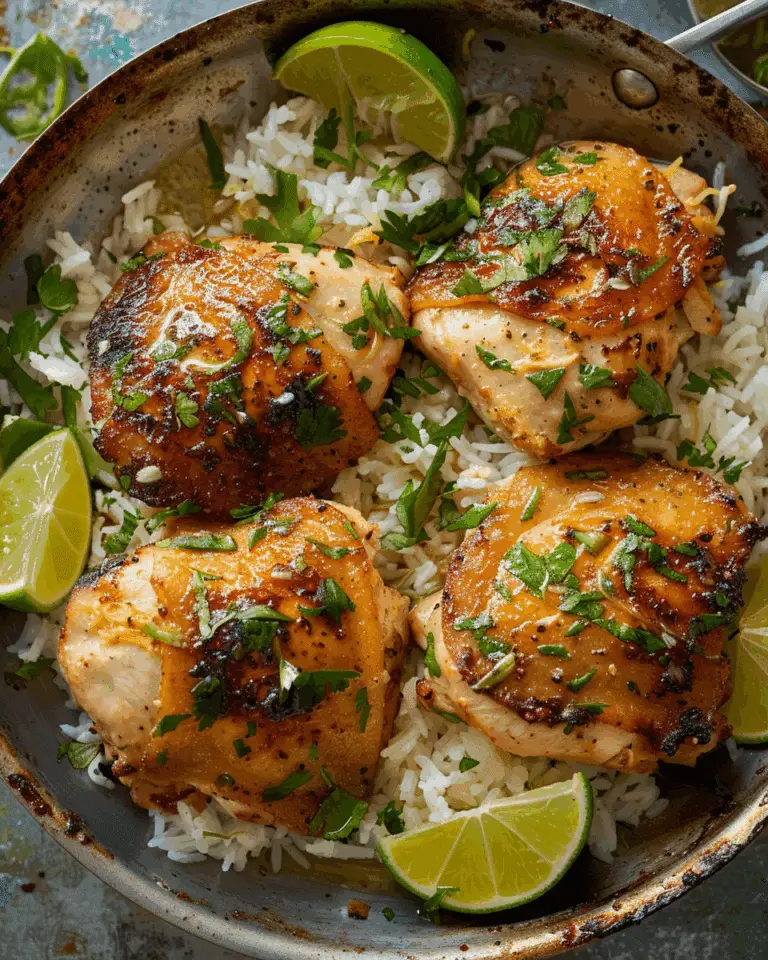One Pan Coconut Lime Chicken
