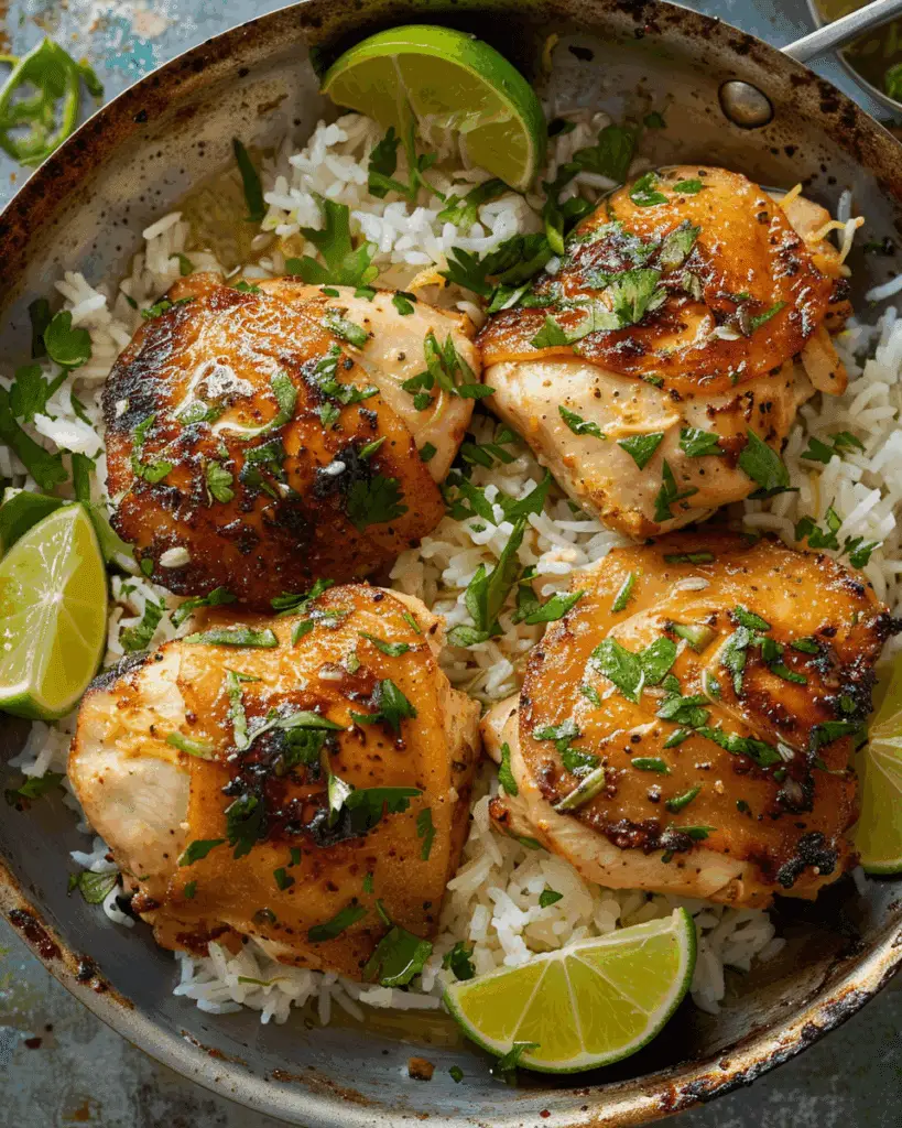 One Pan Coconut Lime Chicken