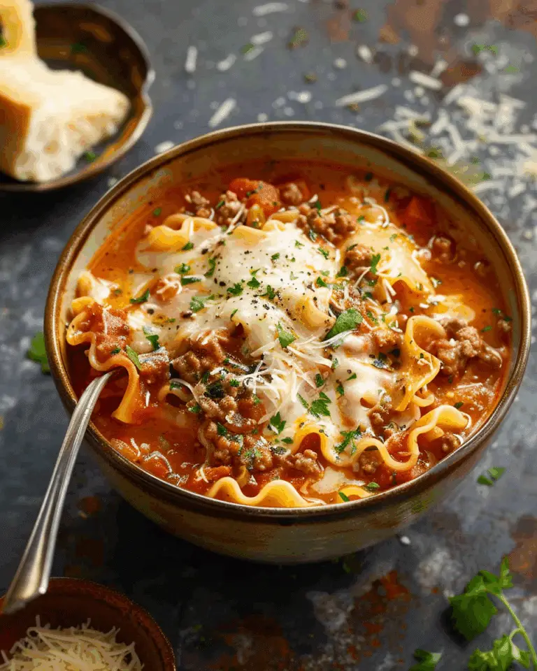 One Pot Lasagna Soup Recipe
