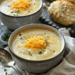 Smoky Jalapeño Cheddar Potato Soup